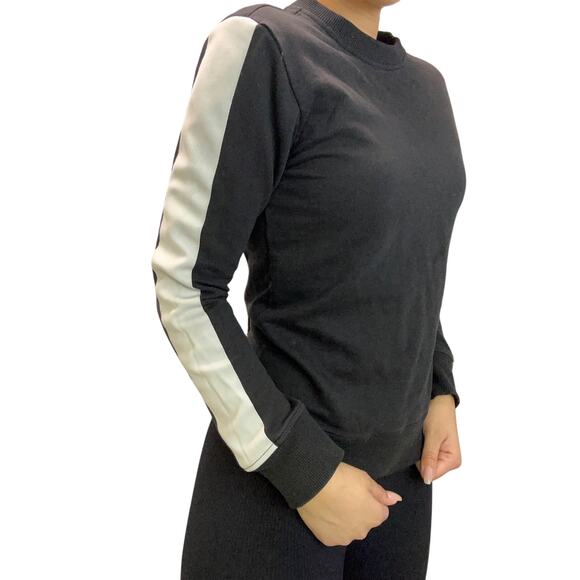 Sporty Athlesiure Crew Neck Sweatshirt - Picture 1 of 3